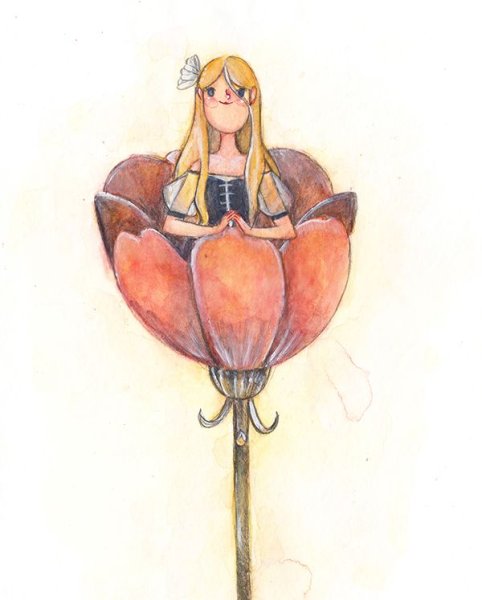 Дюймовочка арты