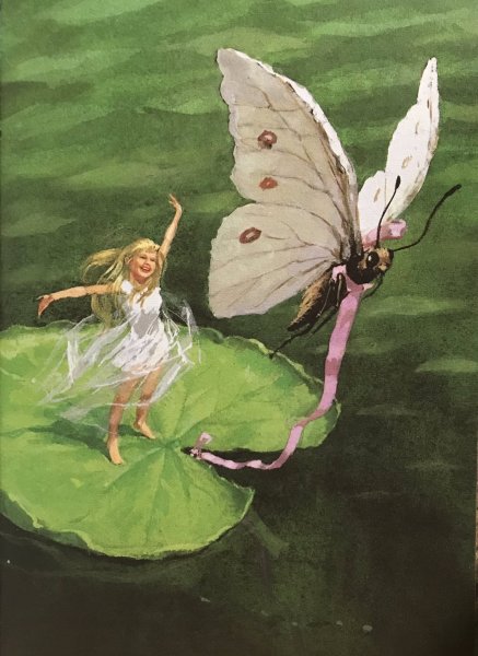 Дюймовочка на кувшинке