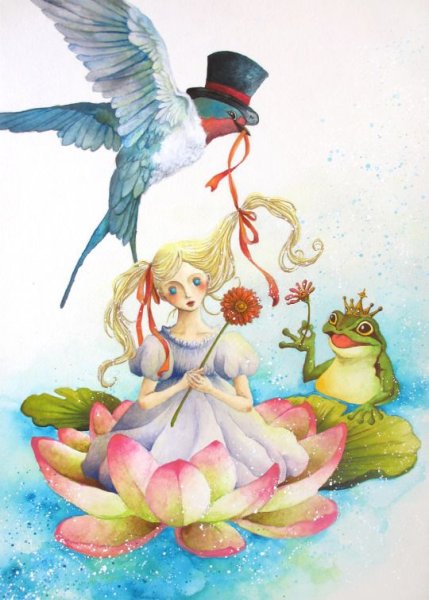 Дюймовочка с крыльями