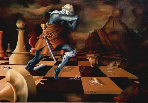Шахматные фигуры сюрреализм