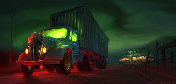 Грузовая машина арт