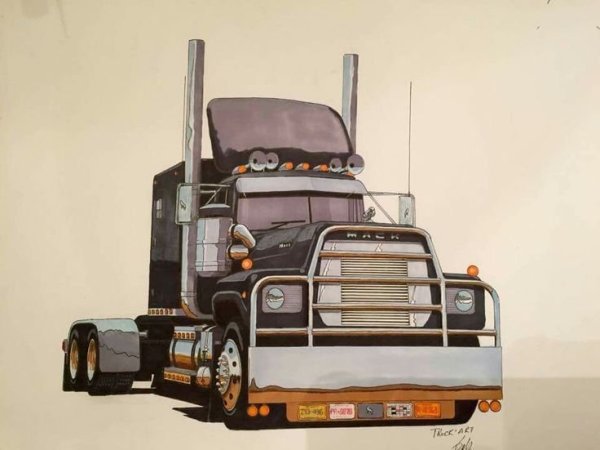 Американский грузовик арт