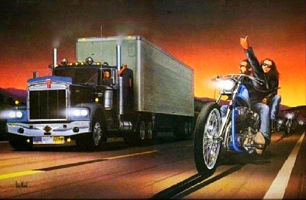 Мотоцикл дальнобойщик