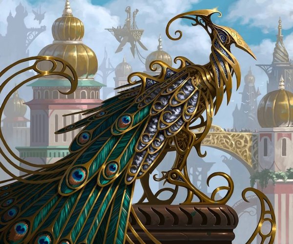 Павлин в стиле стимпанк