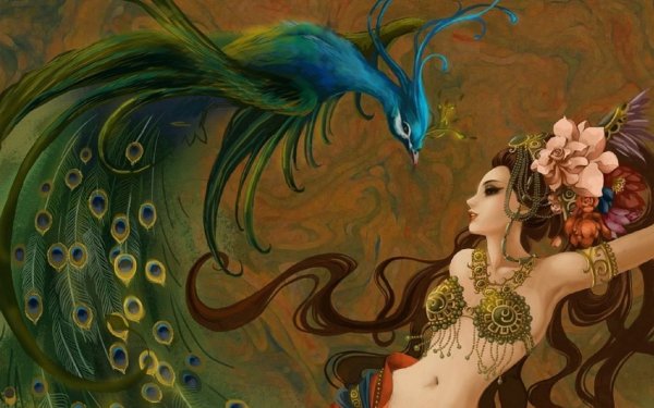 Девушка птица фэнтези