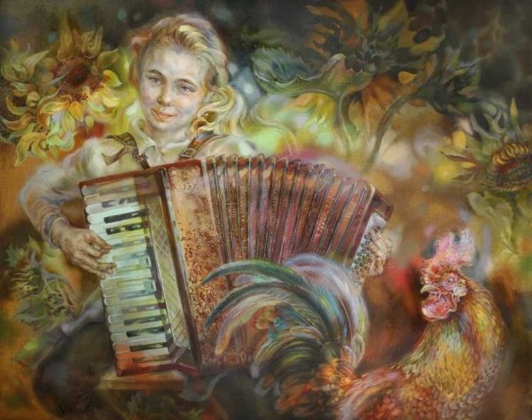 Аккордеонист картина