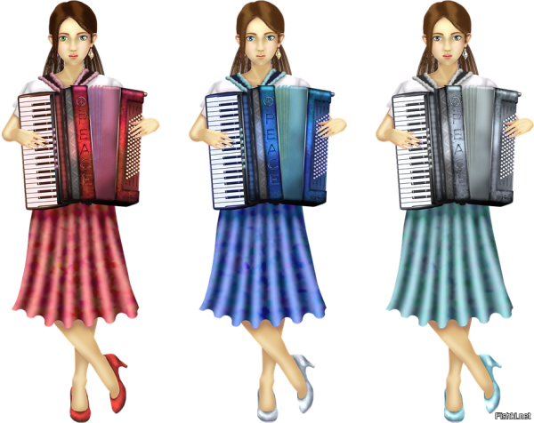 Аккордеон рисунок