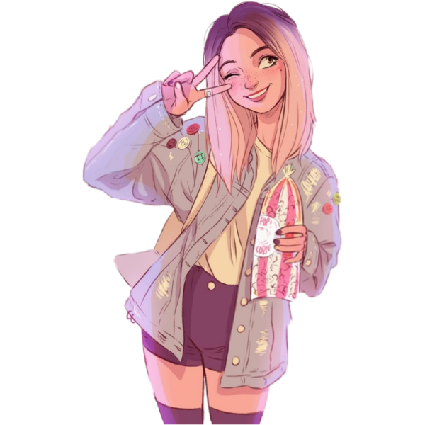 Арты девушки на аву Вайб