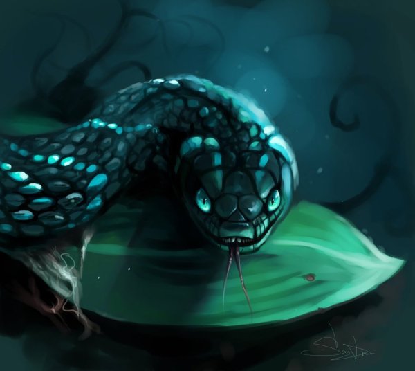 Змея арт древесная гадюка