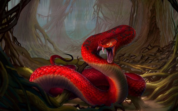 Василиск змея фэнтези змея Василиск