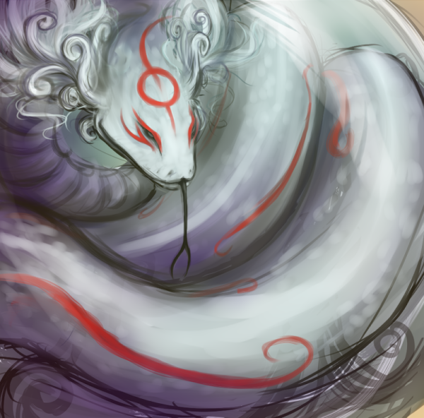 Фамильяр белая змея