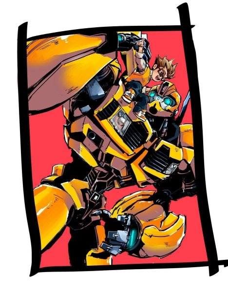 Transformers Бамблби Bumblebee Art