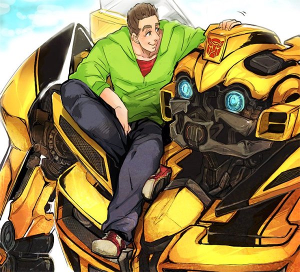 Оптимус Прайм и Сэм Уитвики