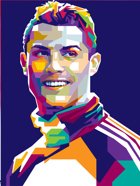 Криштиану Роналду поп арт