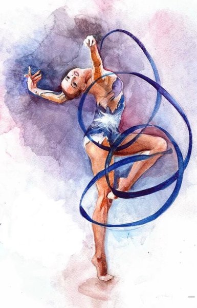 Нарисовать гимнастку