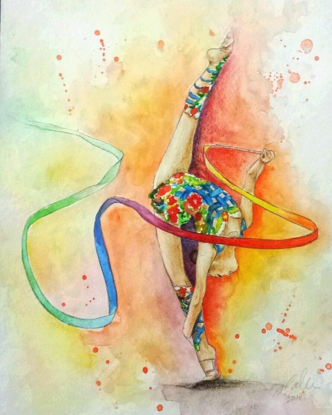 Художественная гимнастика живопись