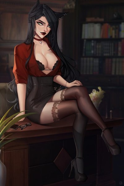 Строгая женщина аниме