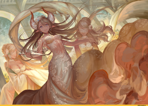 Аниме средневековье танец