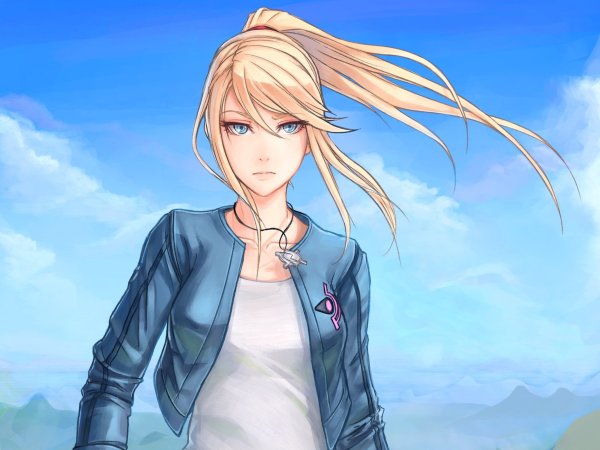 Аниме девушка блондинка