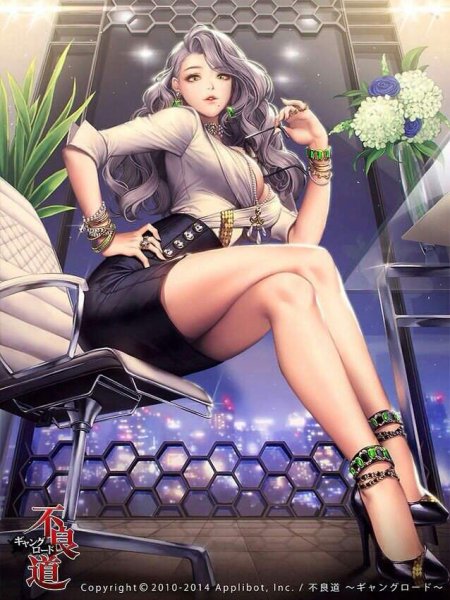 Аниме девушка секретарь