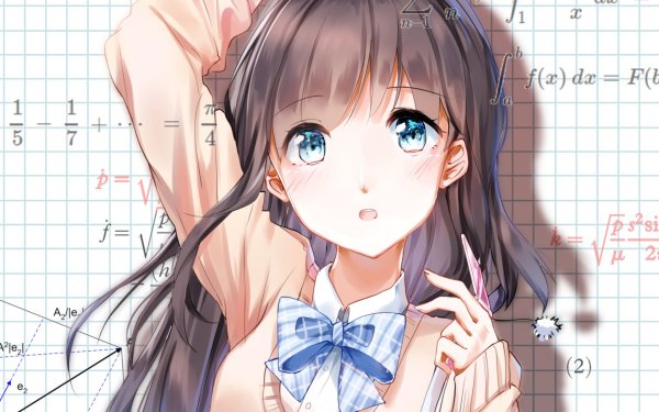 Аниме девочка математика