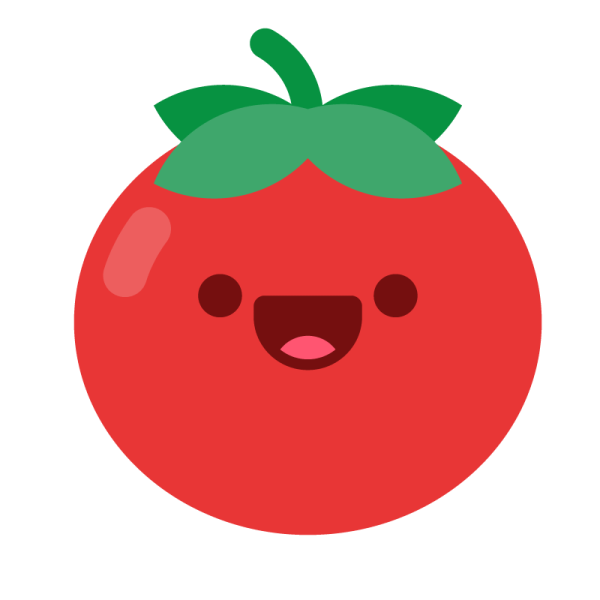 Милый помидор с глазками