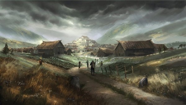 Деревня ДНД арт