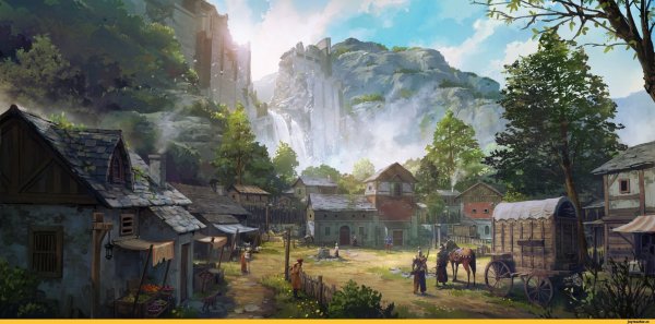 Трансильвания деревня арт