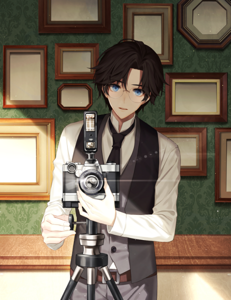 Мальчик с фотоаппаратом арт