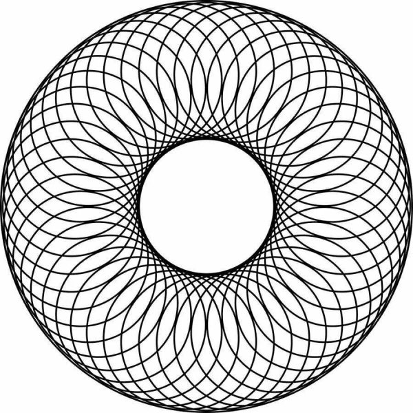 Круговой геометрический узор