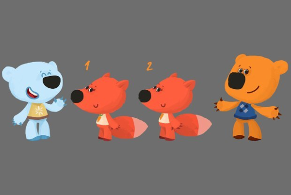 Кеша тучка и Лисичка