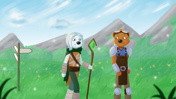 Мимимишки тучка и Кеша шип