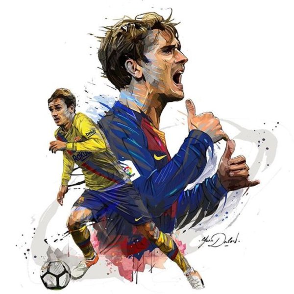 Гризманн футболист арт