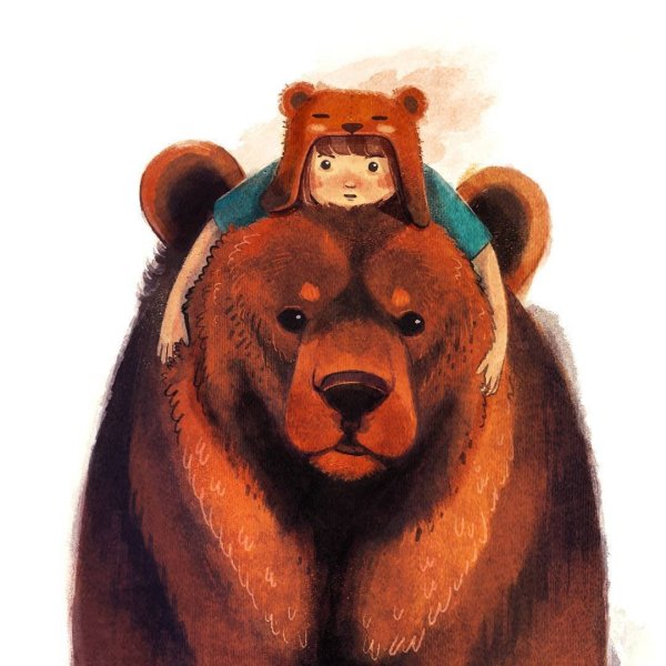 Добрый медведь арт