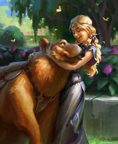 Девочка и медведь