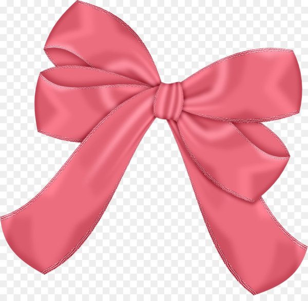 Розовый бант