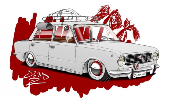 Жигули рисунок