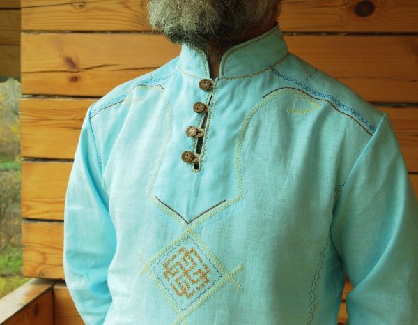 Мужская косоворотка народная русская народная