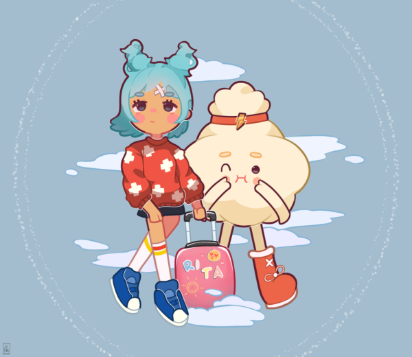 Тока бока в новогоднем стиле