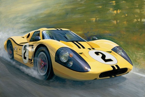 Ford gt40 Yellow