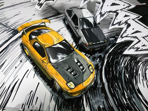 Машина в стиле комикс