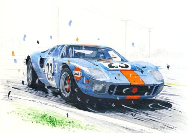 Ford gt40 le mans Art