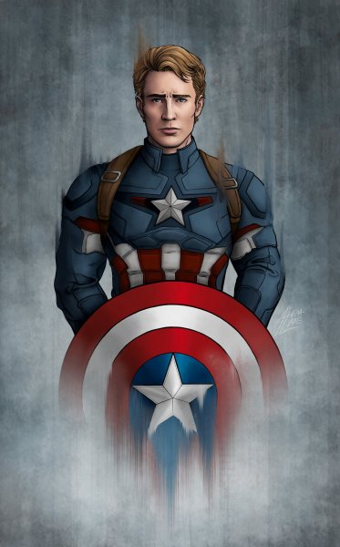 Стив Роджерс Капитан Америка арт