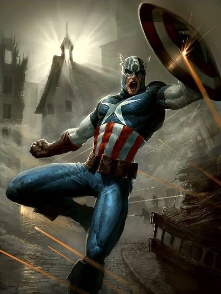 Капитан Америка арт