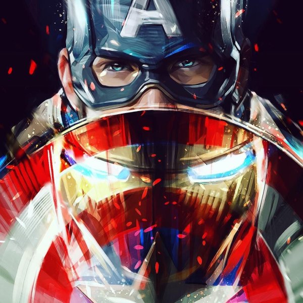 Капитан Америка арт