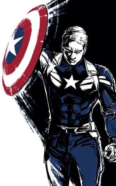 Марвел Капитан Америка арт