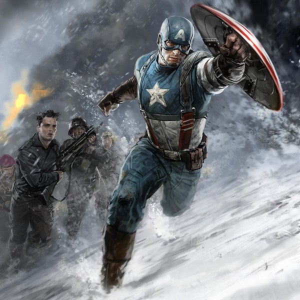 Марвел Капитан Америка арт