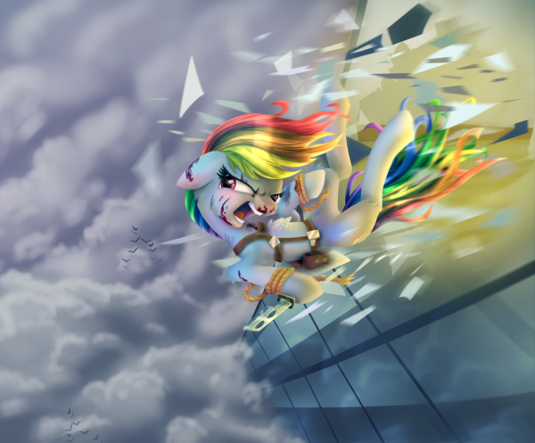 Рэйнбоу Дэш гримдарк