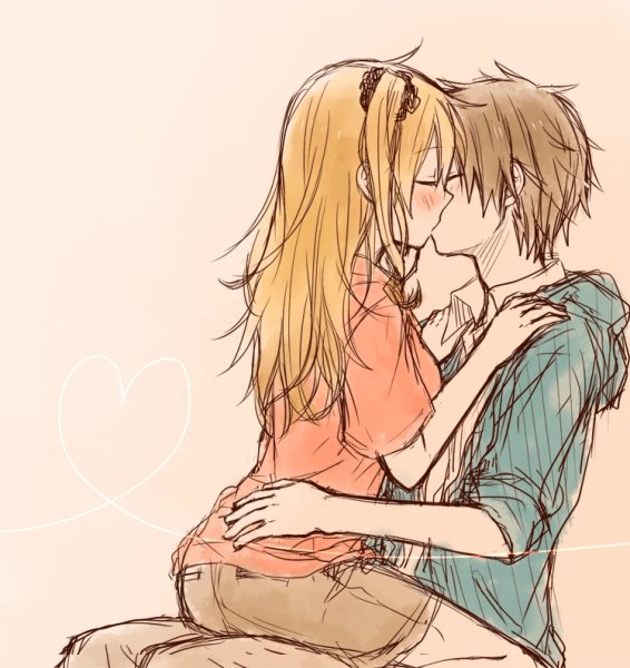 Поцелуй арт