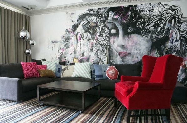 Стиль стрит арт в интерьере